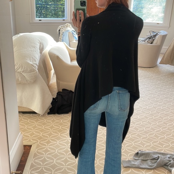 Two Bees Cashmere open front, medium, 100% cashmere, black - Picture 3 of 11